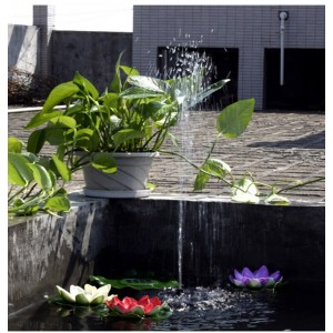 Sodo fontanas "Rožinė vandens lelija 3" (1.4 W)