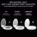 LED nešiojamasis veidrodis makiažui "Pro Makeup Deluxe 2"