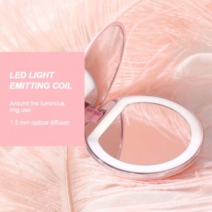 LED nešiojamasis veidrodis makiažui "Pro Makeup Deluxe 3"