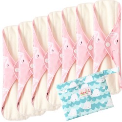 Daugkartinio naudojimo higieniniai įklotai "Bella Premium White 7" (7 vnt.)