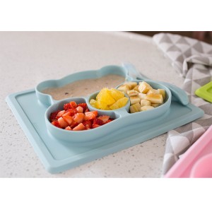 Vaikiškas silikoninis pietų padėkliukas "Koalos stilius 2" (eko