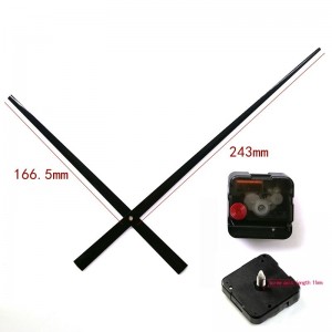 Sieninio laikrodžio mechanizmas "Juodoji elegantiškoji strėlė 2"