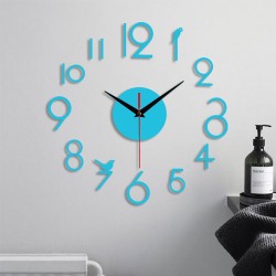 Sieninis laikrodis "Paukščiai ant skaičių 2" (40 x 40 cm)