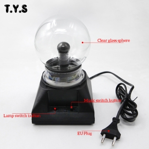 Eletroninis plazmos rutulys "Nakties magija" (namų jaukumui, tinka vaikų kambariui)