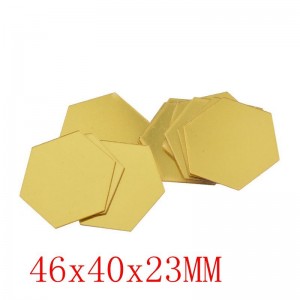 Veidrodiniai lipdukai "Korys" (12 vnt, 4.6 x 4 cm)