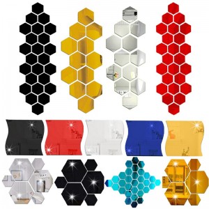 Veidrodiniai lipdukai "Korys 3" (12 vnt, 10 x 8.