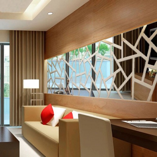 Veidrodiniai lipdukai "Puikieji ornamentai 5" (100 x 25 cm)