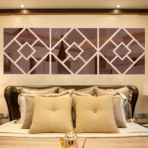 Veidrodiniai lipdukai "Puikieji ornamentai 8" (40 x 40 cm)