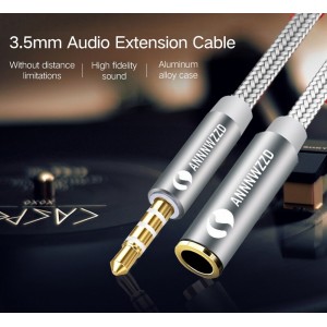 3.5mm kabelis ilgintuvas (1 metro, AUX)