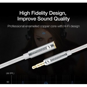 3.5mm kabelis ilgintuvas (1 metro, AUX)