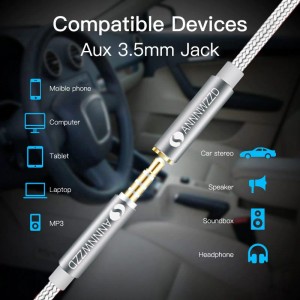 3.5mm kabelis ilgintuvas (1 metro, AUX)