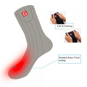 Elektroninės šildančios kojinės "Aukščiausia klasė" (su akumuliatoriais)