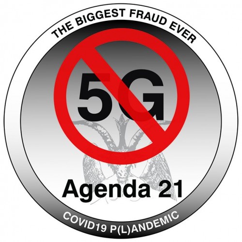 Aukštos kokybės lipdukas ant automobilio "Anti 5G"