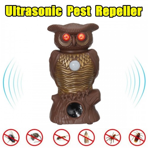 Paukščių baidytuvas "Baisioji pelėda" (reaguoja į judesius)