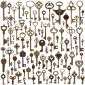 Dekoratyviniai puošybos elementai "Rakteliai 4" (100 vnt.