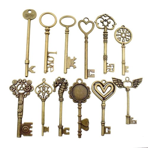 Dekoratyviniai puošybos elementai "Rakteliai 6" (12 vnt.