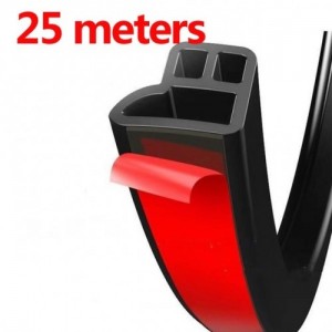 Automobilių durų kraštų apsaugos su dulkių nepraleidžiančia