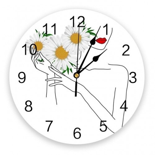 Sieninis laikrodis "Puikieji žiedai" (25 cm)