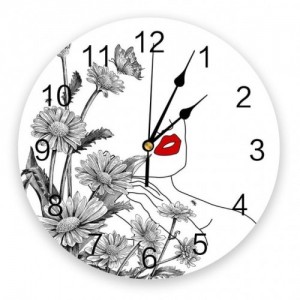 Sieninis laikrodis "Puikieji žiedai" (25 cm)