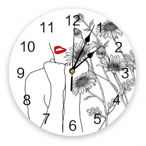 Sieninis laikrodis "Puikieji žiedai" (25 cm)