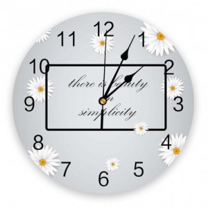 Sieninis laikrodis "Puikieji žiedai" (25 cm)