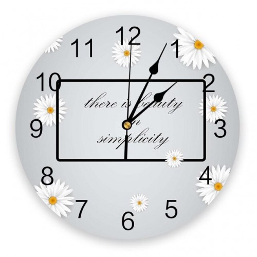 Sieninis laikrodis "Puikieji žiedai" (25 cm)