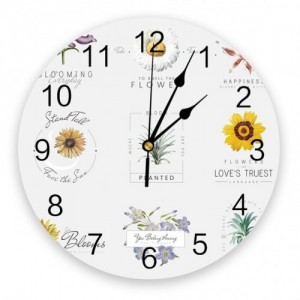 Sieninis laikrodis "Puikieji žiedai" (25 cm)