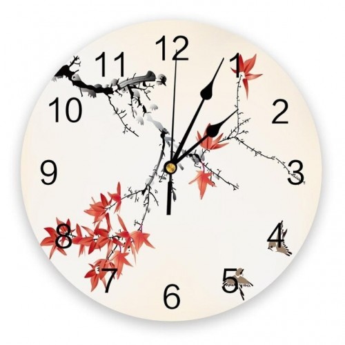 Sieninis laikrodis "Puikiosios gėlės" (25 cm)