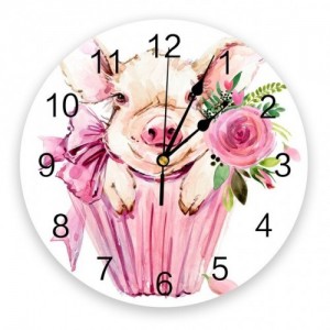 Sieninis laikrodis "Puikiosios gėlės" (25 cm)