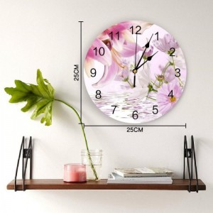 Sieninis laikrodis "Puikiosios gėlės" (25 cm)