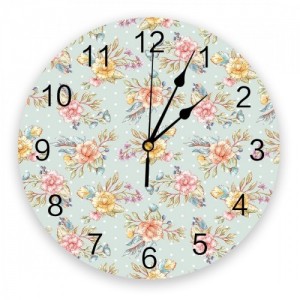 Sieninis laikrodis "Puikieji žiedai" (25 cm)