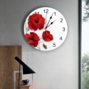 Sieninis laikrodis "Puikiosios aguonos" (25 cm)