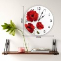 Sieninis laikrodis "Puikiosios aguonos" (25 cm)
