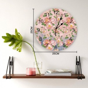 Sieninis laikrodis "Puikieji žiedai 4" (25 cm)