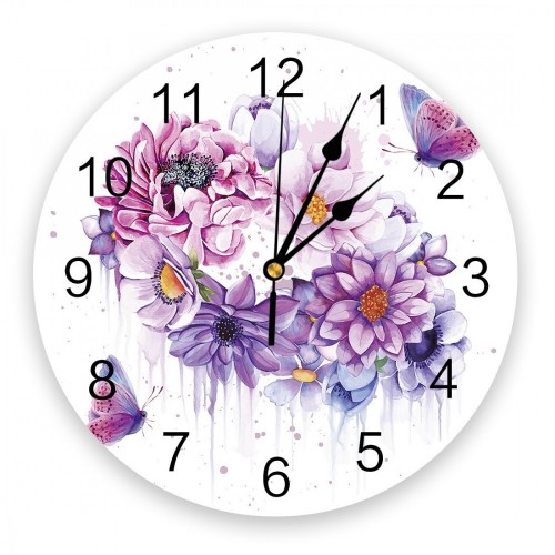 Sieninis laikrodis "Gražiausi žiedai" (25 cm)