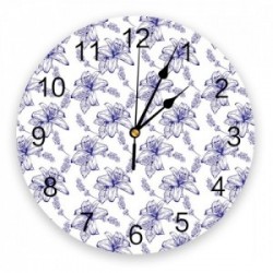 Sieninis laikrodis "Puikieji levandų žiedai" (25 cm)
