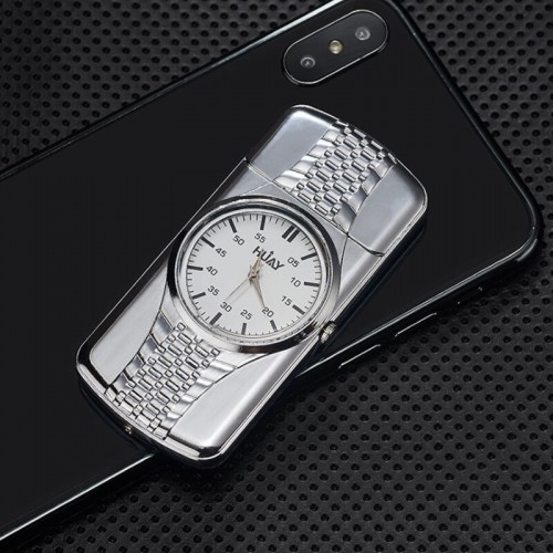 Laikrodis žiebtuvėlis "Sidabrinis žiebtuvėlis 2" (atsparus