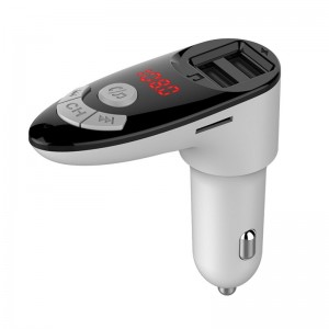 FM bangų moduliatorius automobiliams (su Bluetooth laisvų rankų