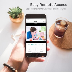 Stebėjimo IP kamera "Budrusis sekimas" (1080P, Wifi, Wireless)