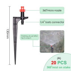 90/180/360 laipsnių rūko purkštukai "Patogiau nebūna" (20 vnt.