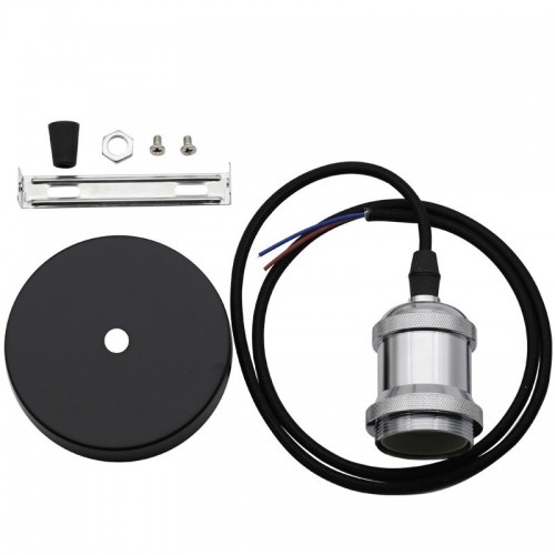 Dekoratyvinės lemputės "Edison" lizdas su laidu