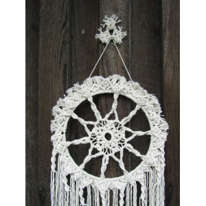 Macrame pinta rankų darbo dekoracija "Aušrinė žvaigždė"