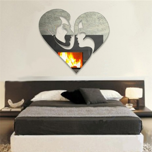 Veidrodinis lipdukas "Dviejų meilė" (35 x 35 cm)