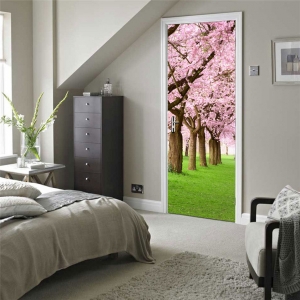 3D lipdukas "Sakūros žydi" (77 x 200 cm)