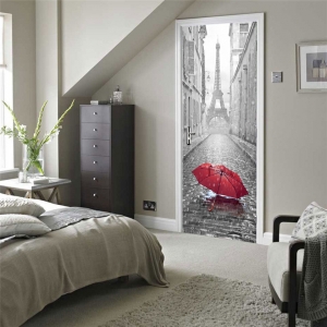 3D lipdukas "Paryžiaus romantika" (77 x 200 cm)