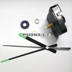 Laikrodžio mechanizmas "Žaliej tiksliukai" (10 vnt.)