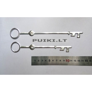 Laikrodžio mechanizmas "Stilingieji sidabriniai raktai" (10 vnt.)