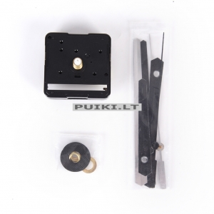 Laikrodžio mechanizmas "Juodoji klasikinė tvirtybė 3" (10 vnt.)