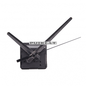 Laikrodžio mechanizmas "Juodoji klasikinė tvirtybė 3" (10 vnt.)