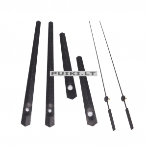 Laikrodžio mechanizmas "Juodoji klasikinė tvirtybė 3" (10 vnt.)